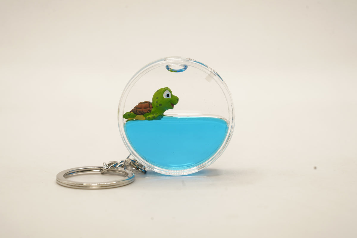 Turtle Round Keyring