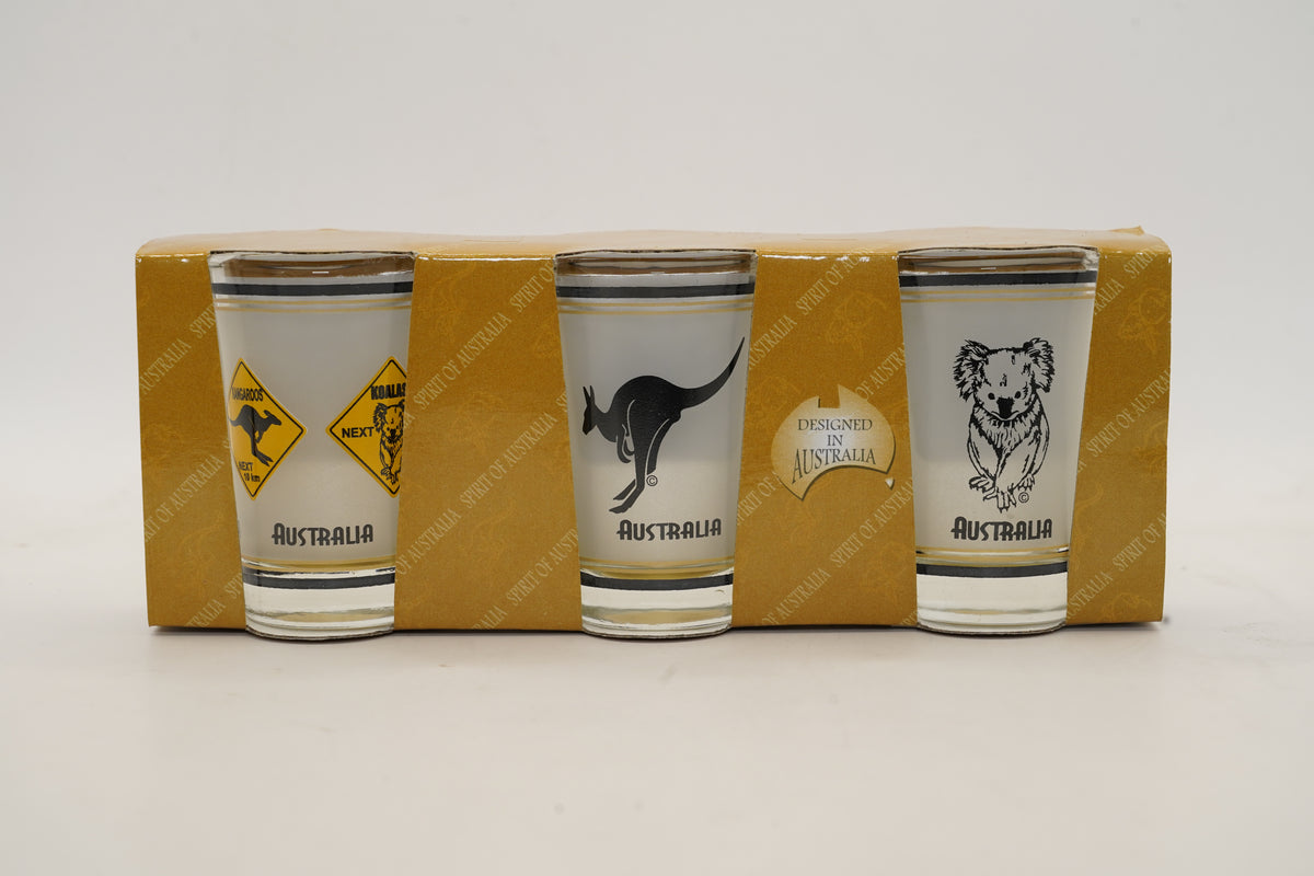 Koala & Kangaroo Shot Glasses 3 Pack