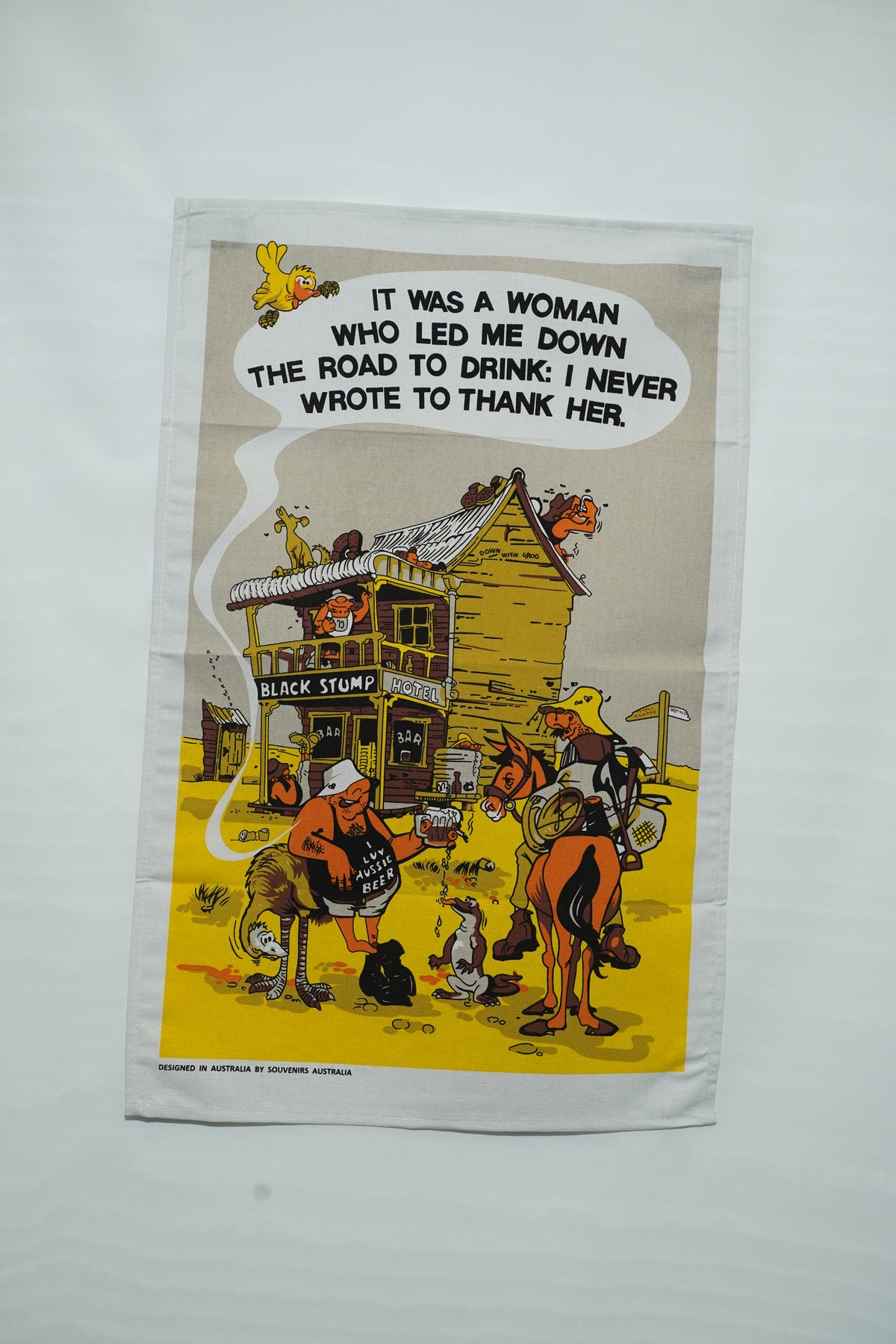 Down the Road Tea Towel