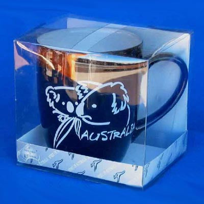 Brush Art Koala Mug- Black