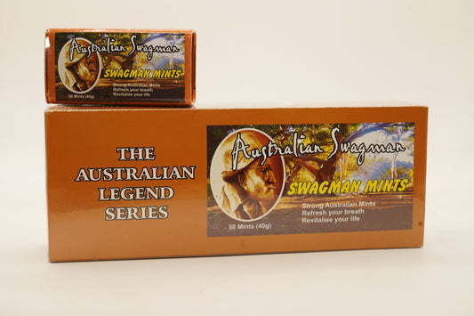 Legend Mints- Australian Swagman Box of 10 Tins