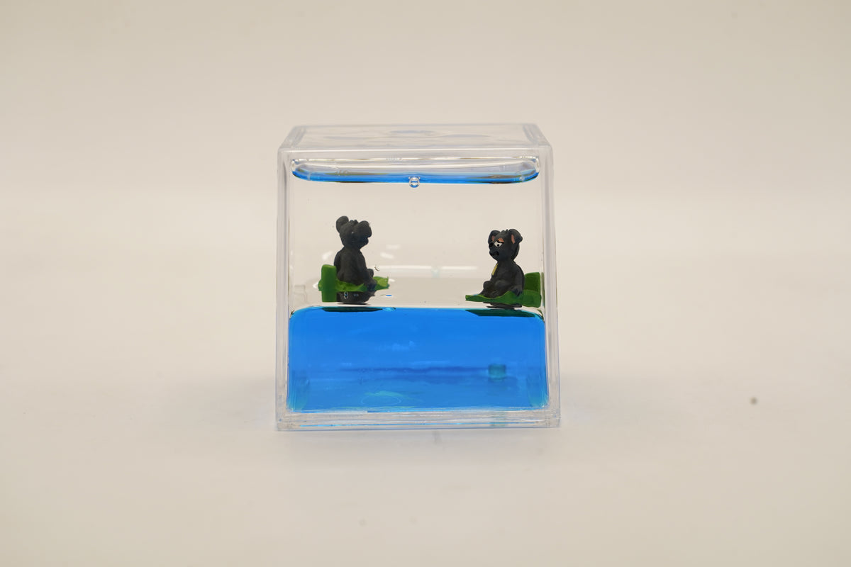 Koala on Leaf Paperweight Cube