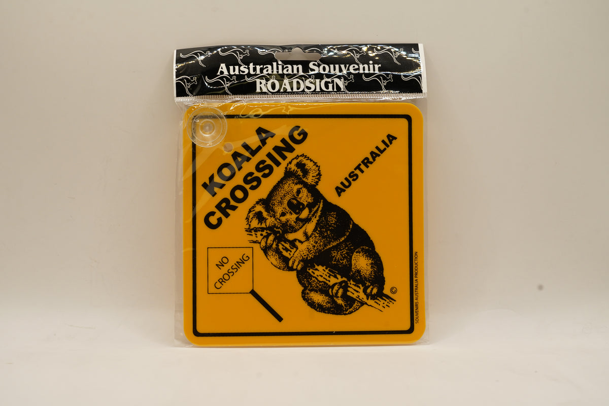 Koala Crossing Roadsign with Suction Cups