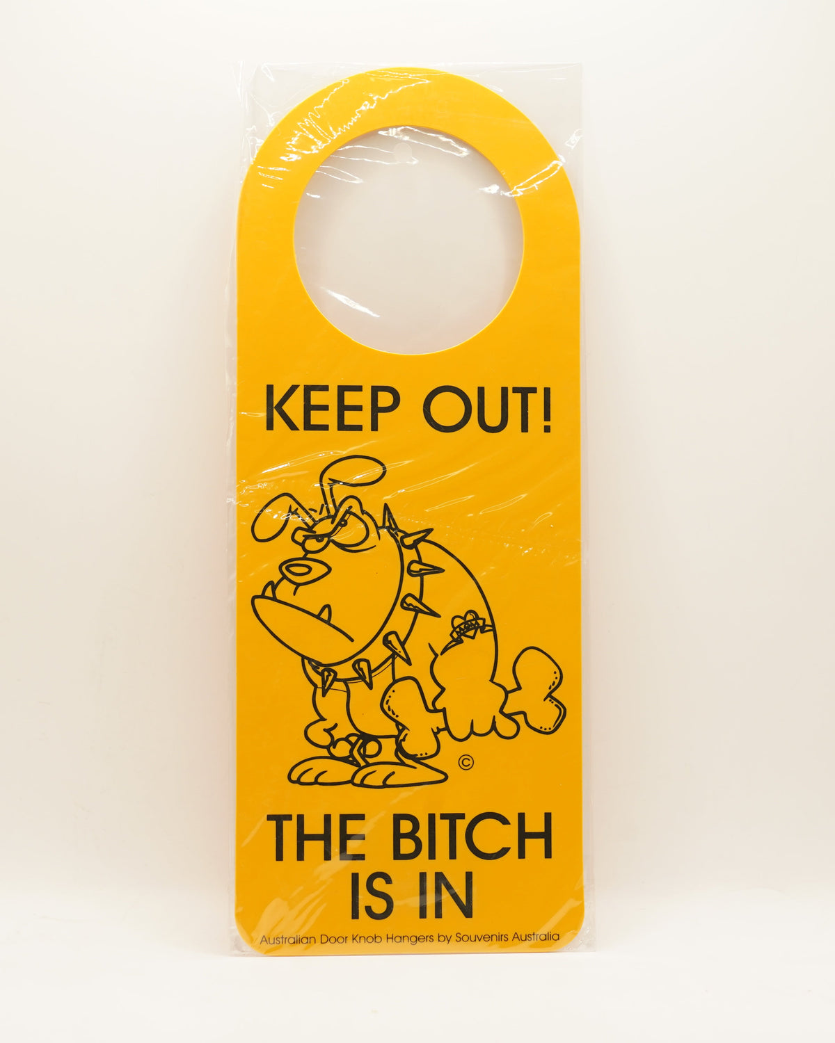 Bitch is In Door Hanger