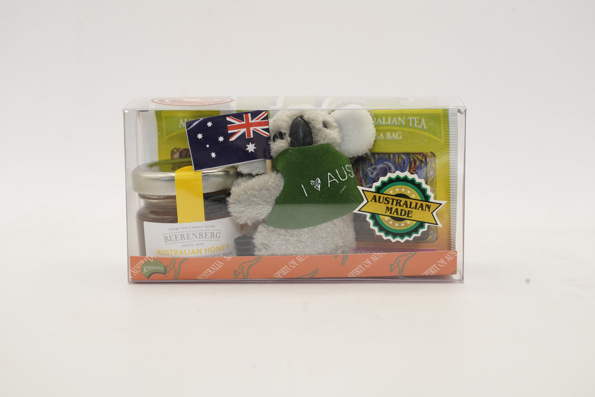 Australian Honey & Tea Gift Pack with Clinging Koala
