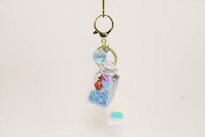 Fish Square Bottle Keyring