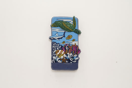 Turtle Ocean Rubber Magnet