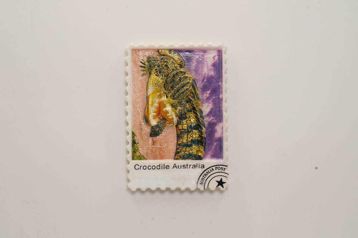 Crocodile Polyresin Stamp Magnet