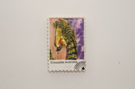 Crocodile Polyresin Stamp Magnet