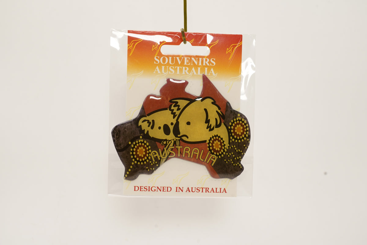 Koala Map Resin Magnet
