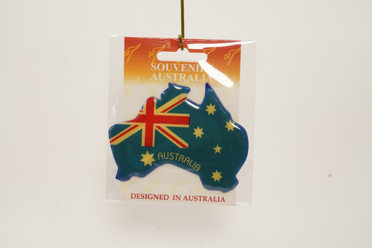 Australian Flag Map Resin Magnet