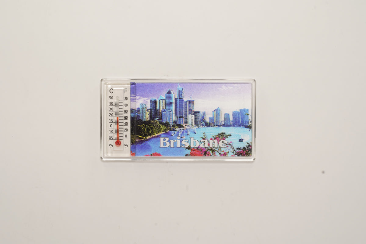 Brisbane 3D Thermometer Magnet