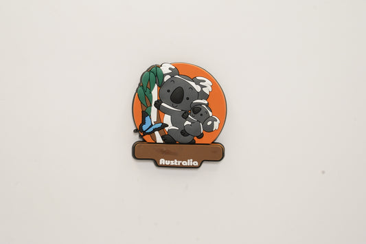 Koalas & Butterfly Rubber Magnet