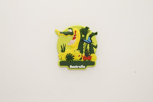 Crocodile & Butterfly Rubber Magnet