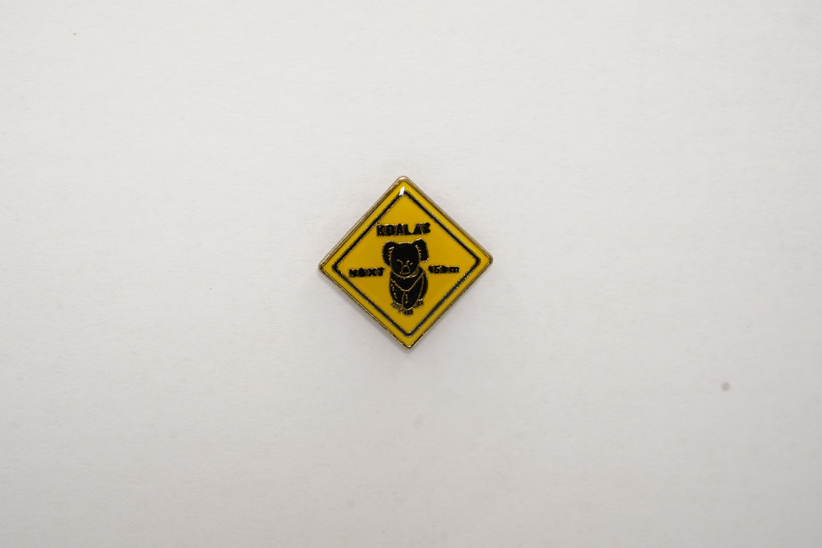 Koala Roadsign Enamel Pin