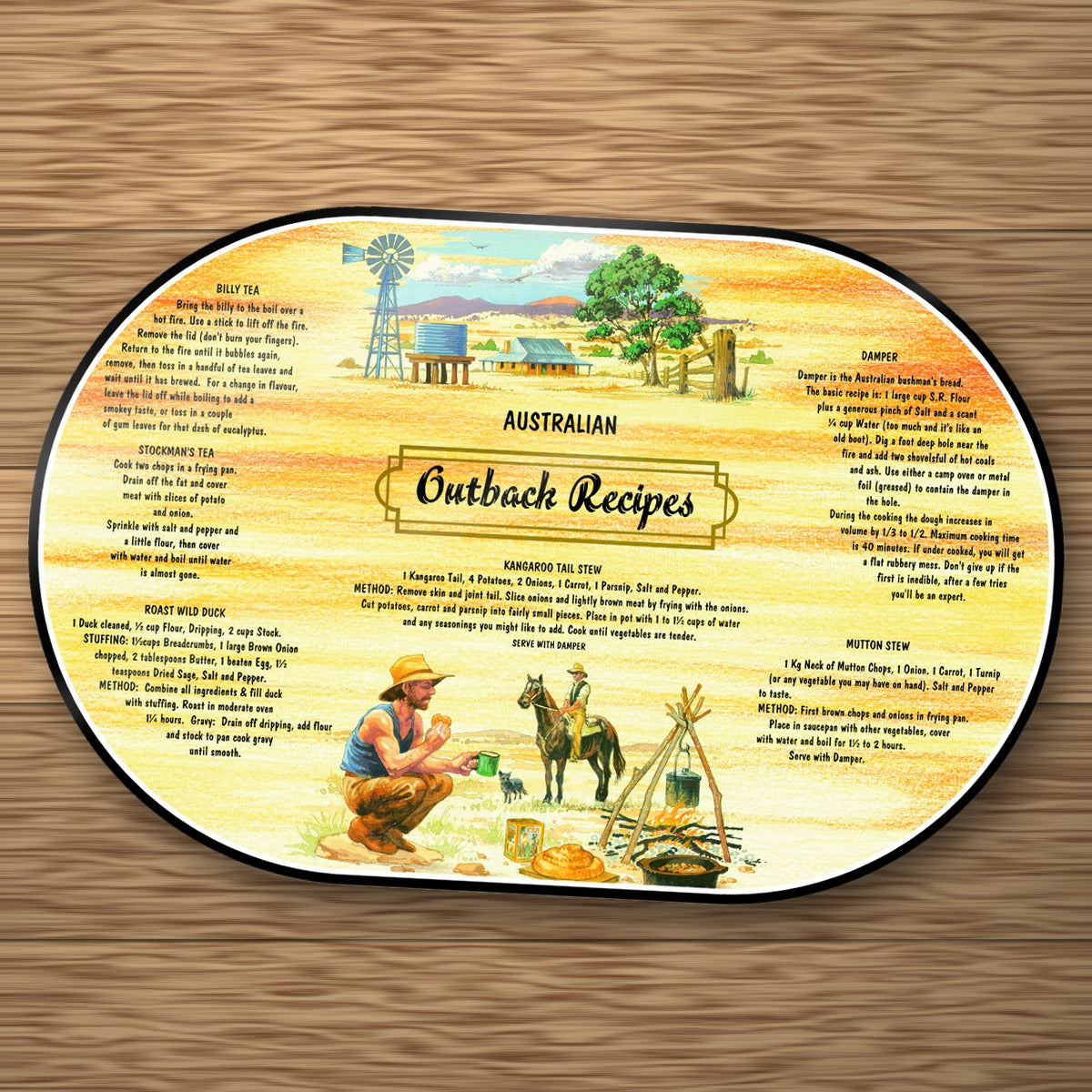 Outback Recipes PVC Placemat