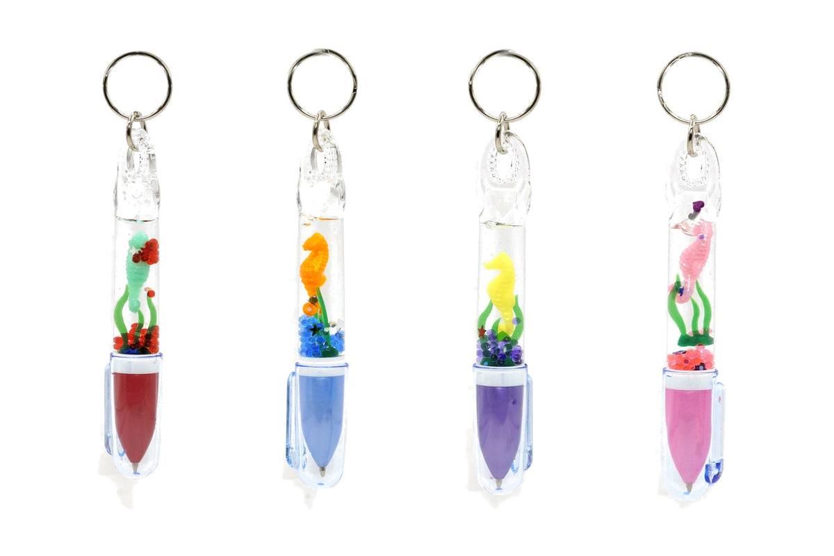 Seahorse Liquid Keyring Pen